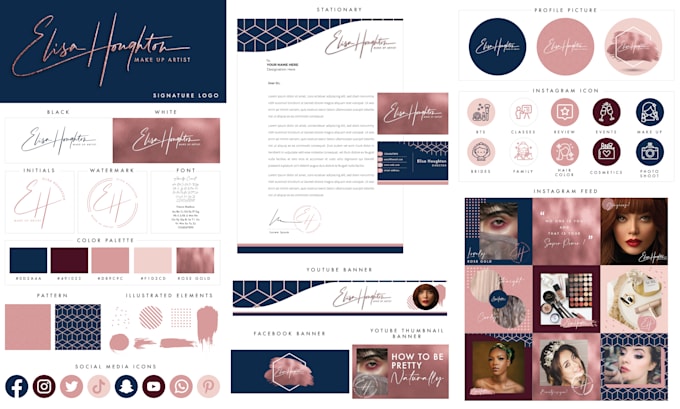do a complete branding kit handwritten signature logo