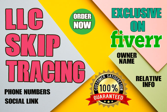 do llc skip tracing for real estate business leads