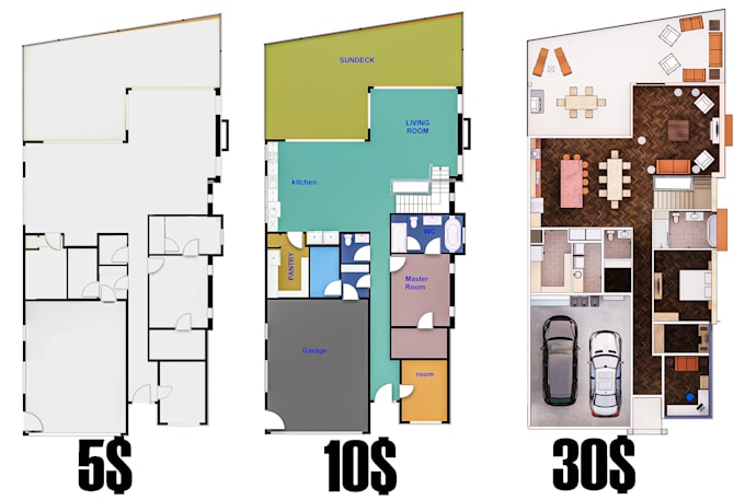 make 2d floor plan and 3d