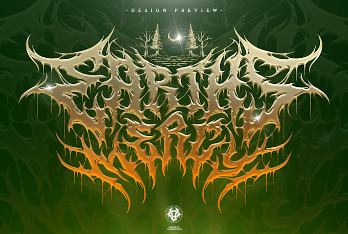 design death metal, deathcore, metalcore logo