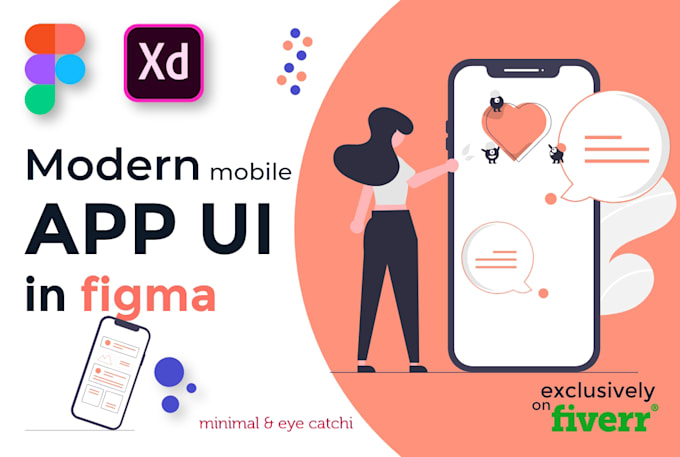 Design modern mobile app ui ux in figma with prototype by Inu284 | Fiverr