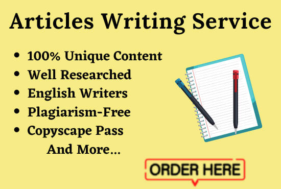 write original SEO optimized articles for your website or blog