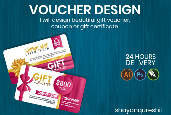 design gift card, gift voucher and loyalty card