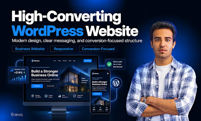 design and develop a high converting wordpress website
