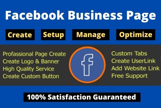 create, fix or optimize and setup facebook business page
