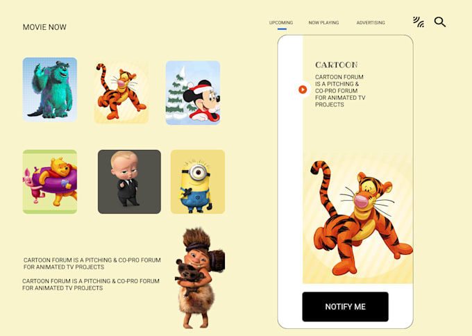 do website and mobile app UI design