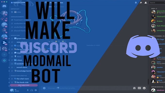 Create a modmail bot for your discord server by Mitrocraft | Fiverr