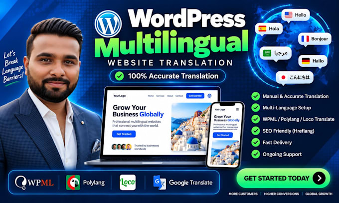translate your wordpress website to any language with human proofreading