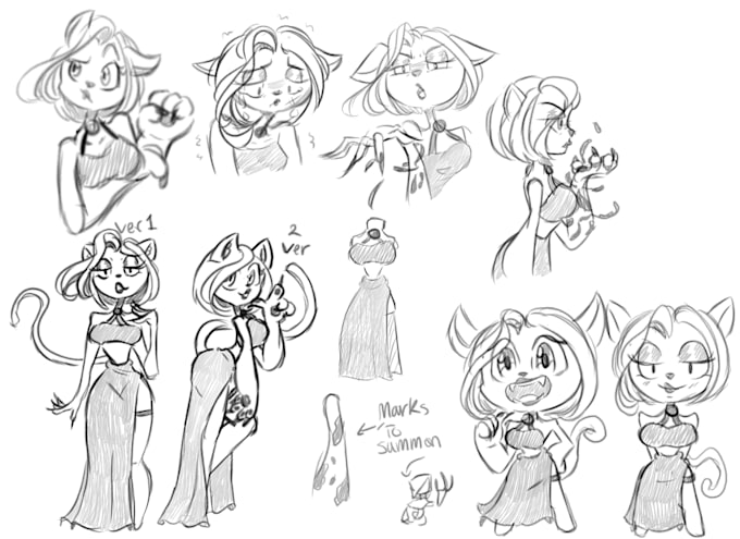 draw concept designs in my style