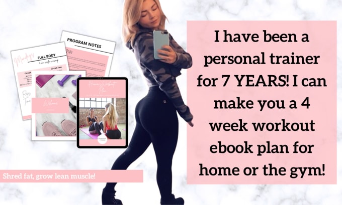 Week workout plan no equipment cheap