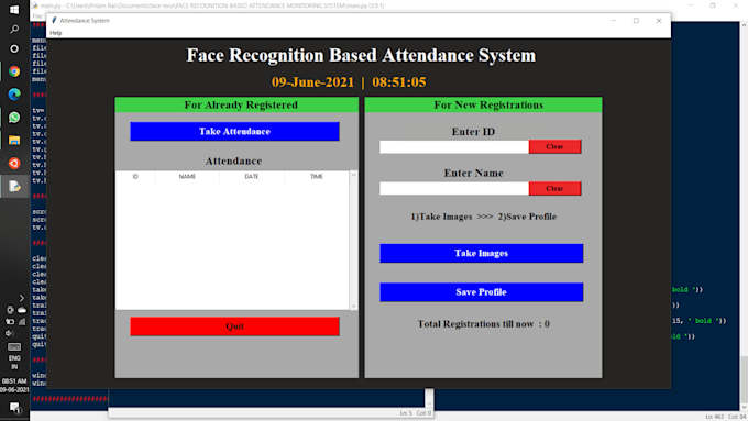 Make face recognition attendance system using python by Pritam_rai | Fiverr