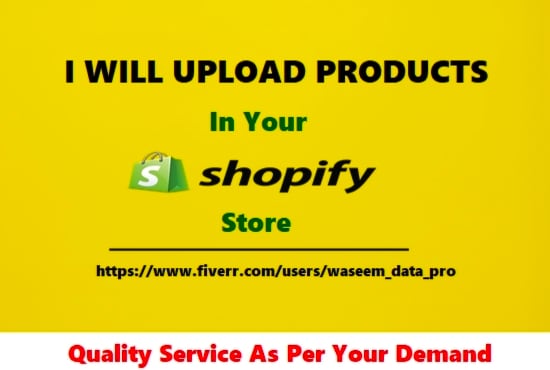 upload products in your shopify store