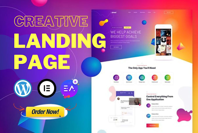 build wordpress website or elementor landing page design