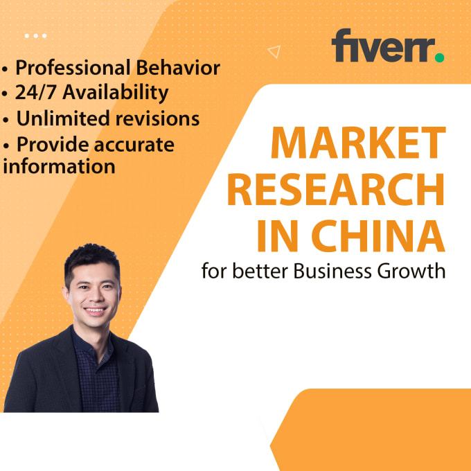 I will provide market research in china for better business growth