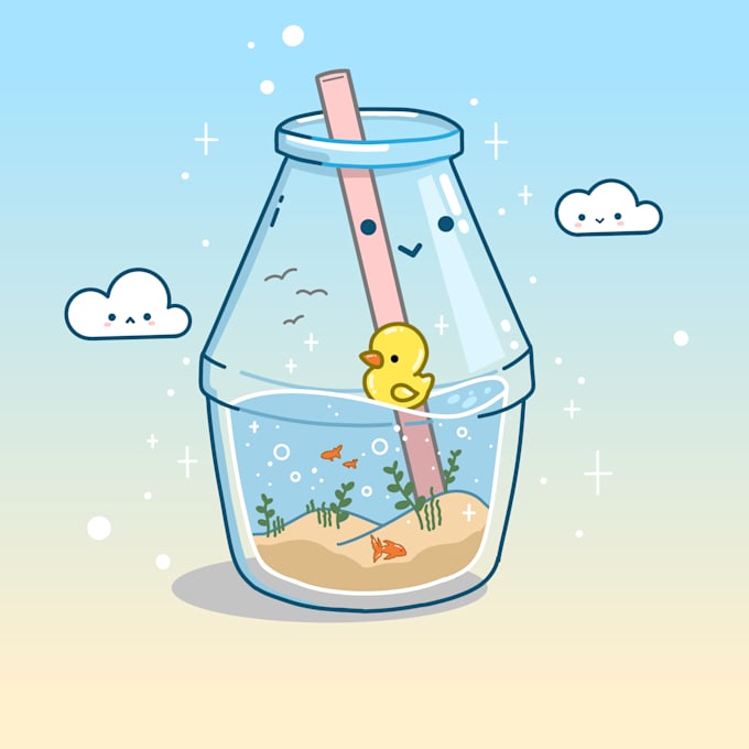 draw simple kawaii art