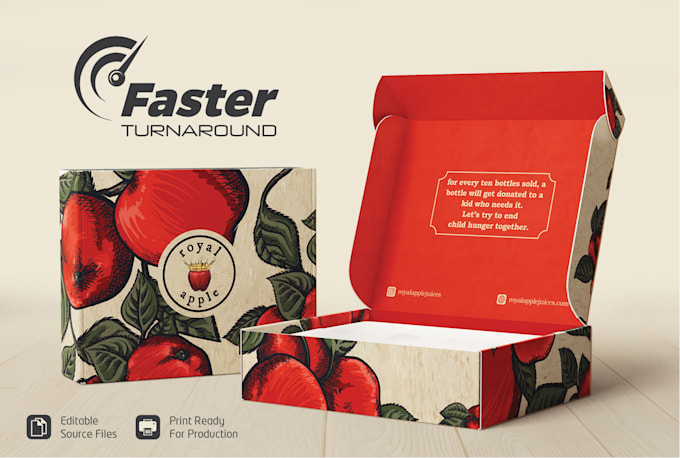 do box design, mailer box, subscription box with 3d mockup