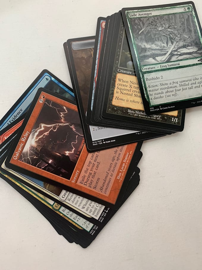 Create a magic the gathering cube for you to draft or two basic decks