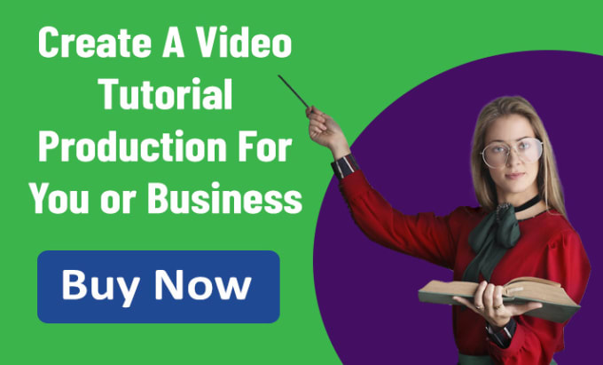 I will create a video tutorial production for you