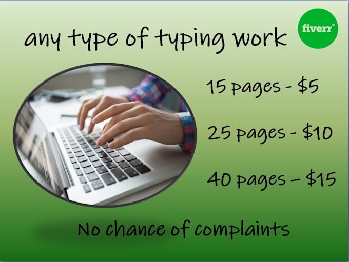 Typed Work Do a fast and professional typing job, your online typist by Sarim ...