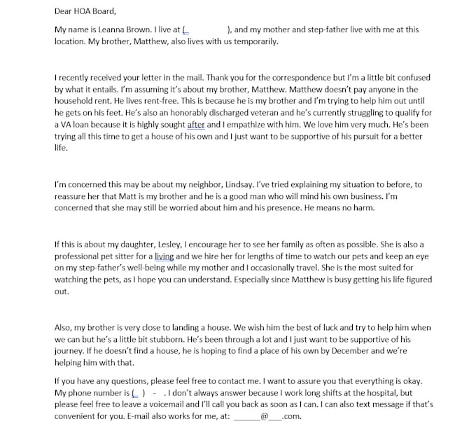 Write your important letter for you by Stephaniebrigg Fiverr