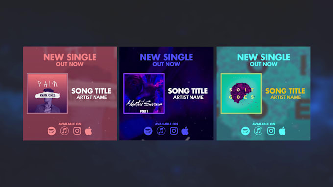 do music promo video for instagram stories and facebook post