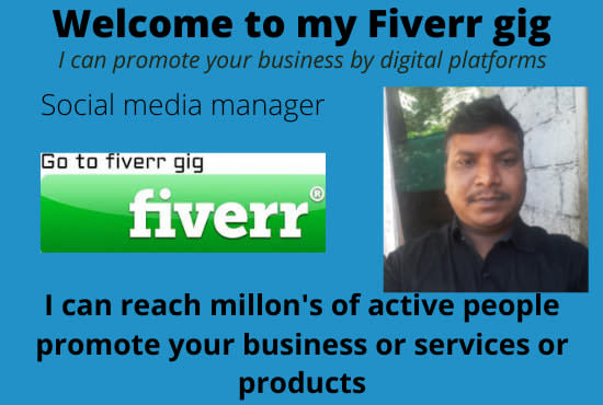 be promote by digital platform, your bussinese, service,or product