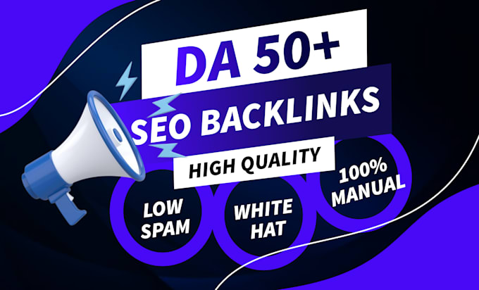 provid high domain authority da 50 plus dofollow SEO backlinks