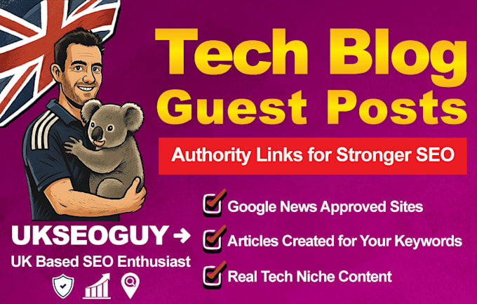 create dofollow guest post on my 5 tech blogs google news approved guest posting