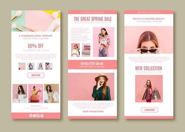 design klaviyo email template, mailchimp email template