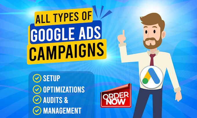 setup google ads adwords, PPC, shop, and leads campaigns