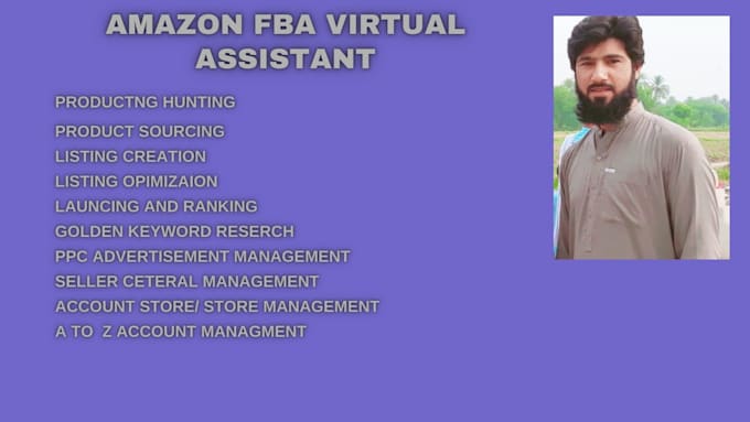 I will your professional amazon fba virtual assistant expert amazon fba va
