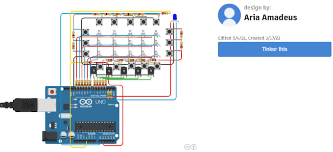 Do 1 day arduino project with tinkercad or real modules by Ariamadeus ...
