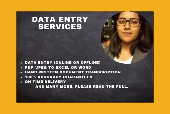 do data entry with 100 percent accuracy