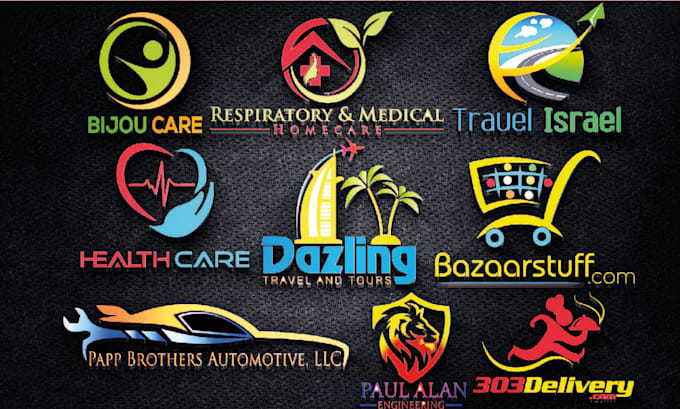 design a modern, unique 2d, and 3d business logo design