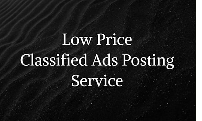 be your virtual assistant of classified ads posting services