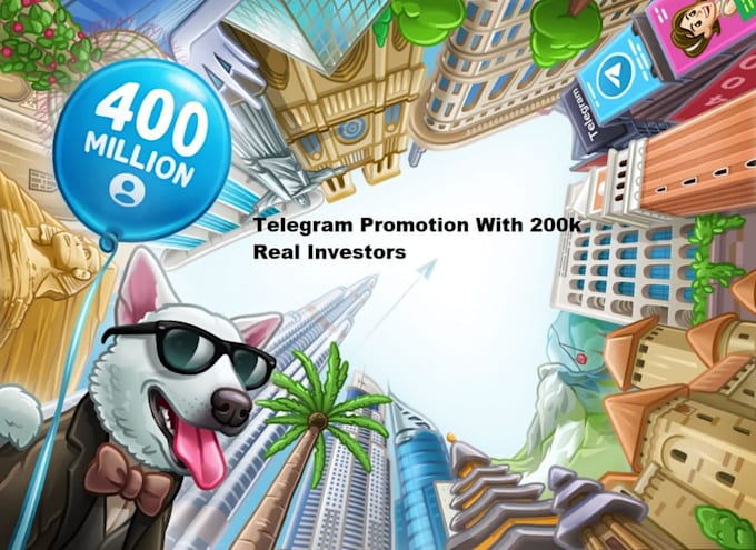 promote defi project on telegram with 200k real investors