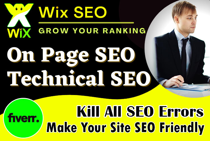 do on page SEO and fix technical errors for wix website