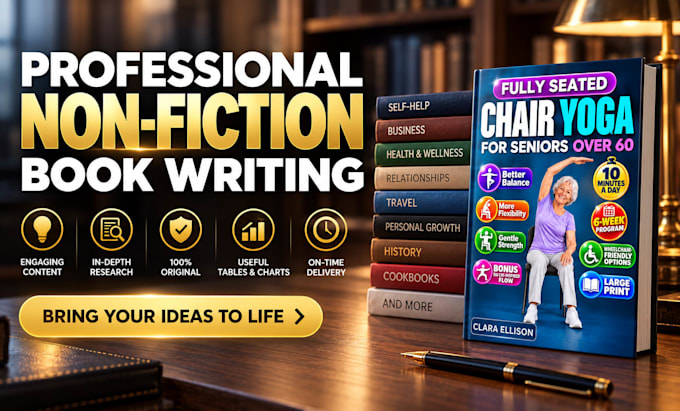 be your nonfiction kdp ghostwriter, ebook writer