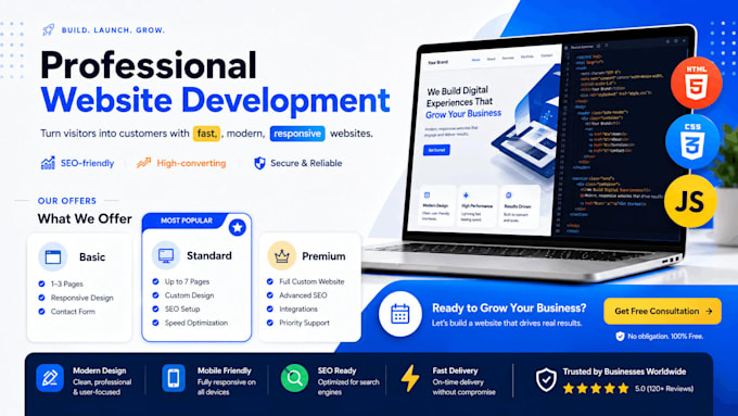develop and code any website and web application for you