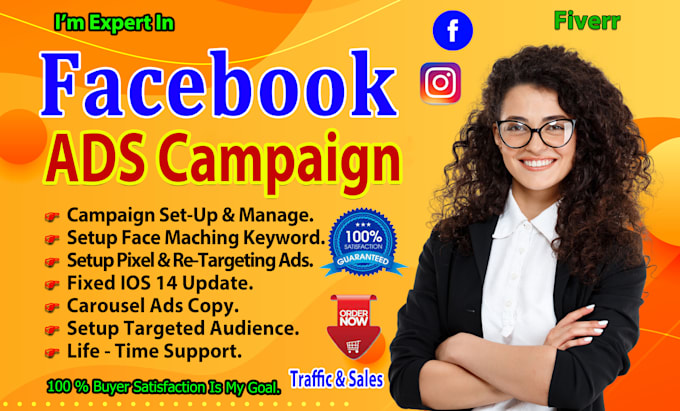 Be your facebook ads campaign manager and set up fb ads campaign by ...