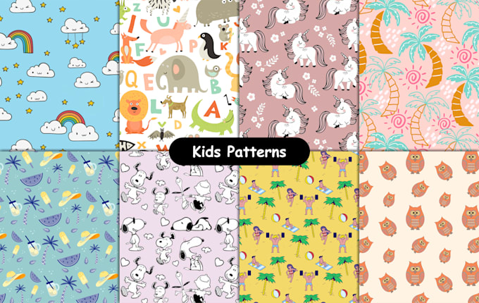 design seamless pattern,textile prints cartoon design