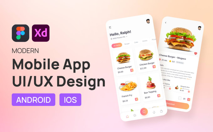 I will do professional mobile app UI UX design for ios and android