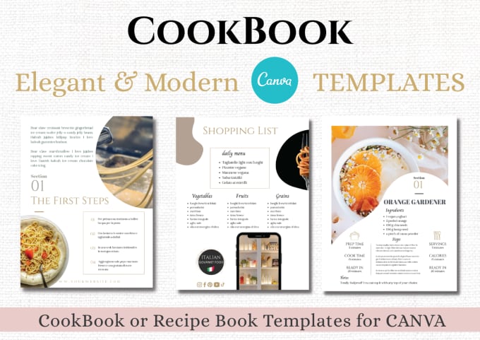 Recipe Book Template for Canva (1026264)