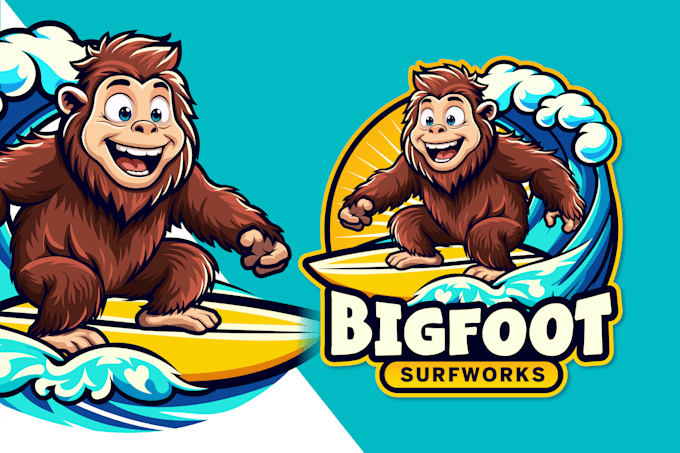 draw cute cartoon mascot design and animal logo