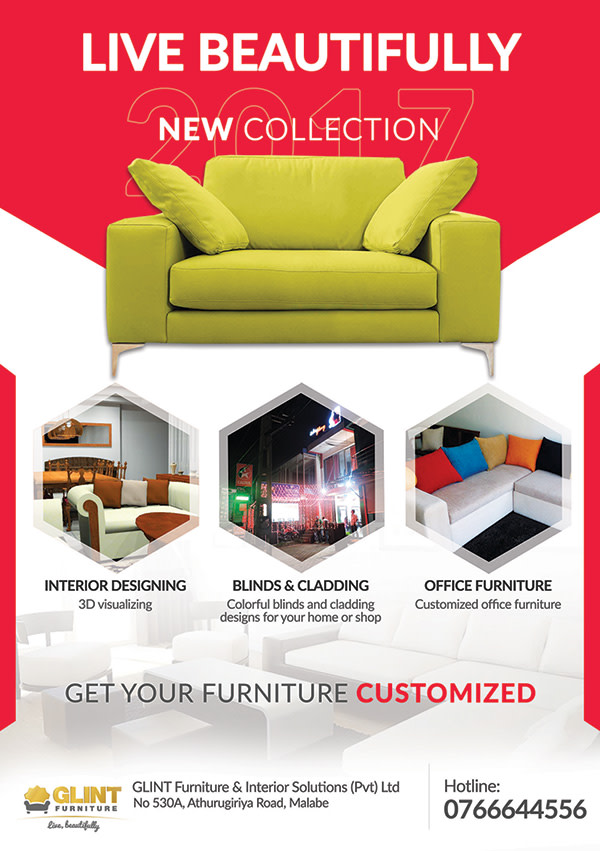 Design modern furniture flyer by Sosanik | Fiverr