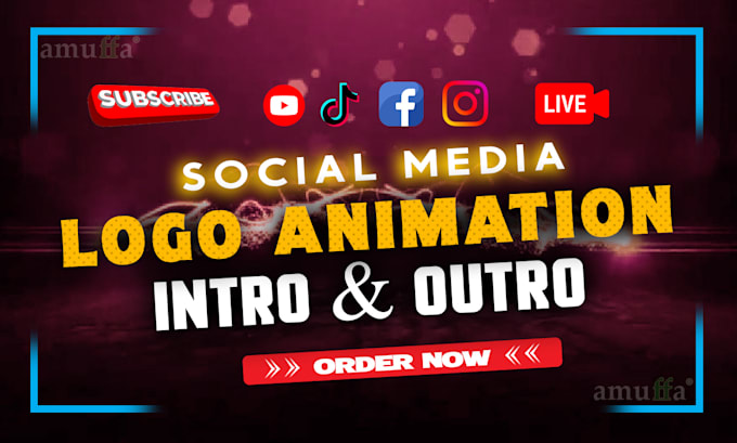 create intro and outro animation videos for social media