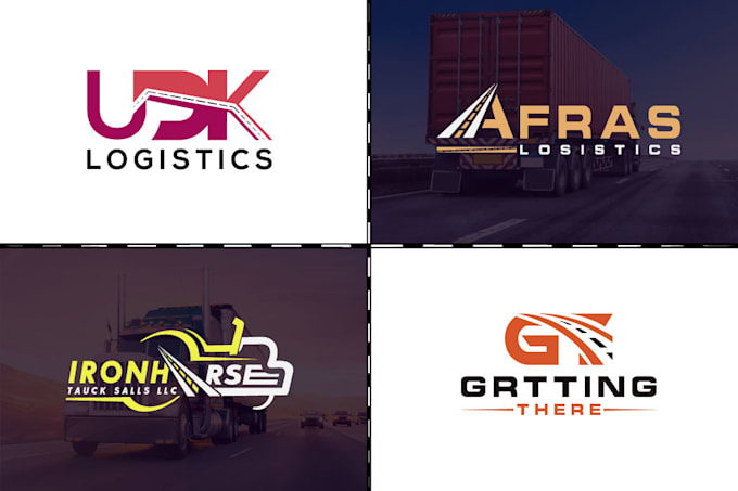 design trucking logistics and  transport logo