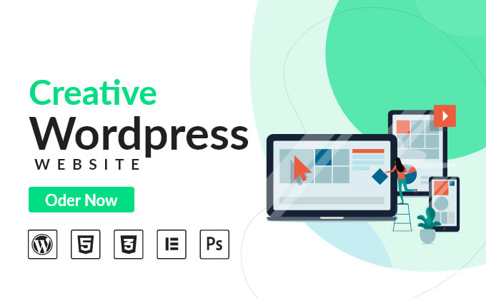 create a creative business wordpress website