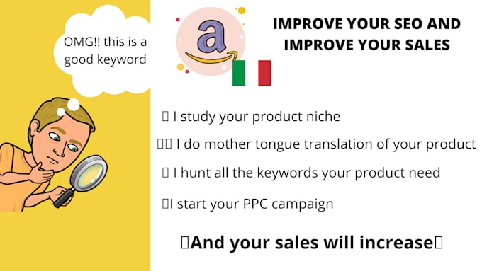 improve and translate your amazon SEO for italy