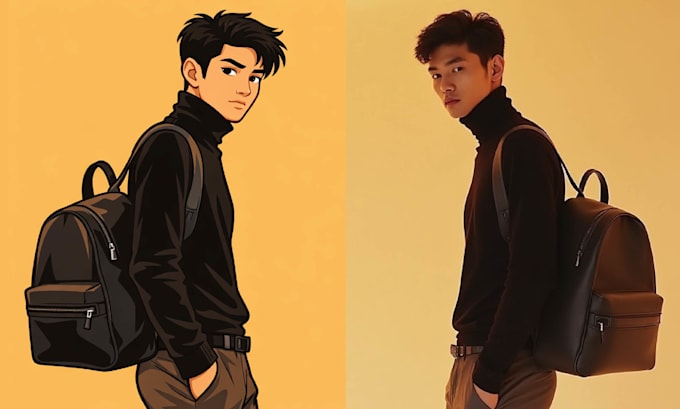 vectorize your image into high resolution cartoon style